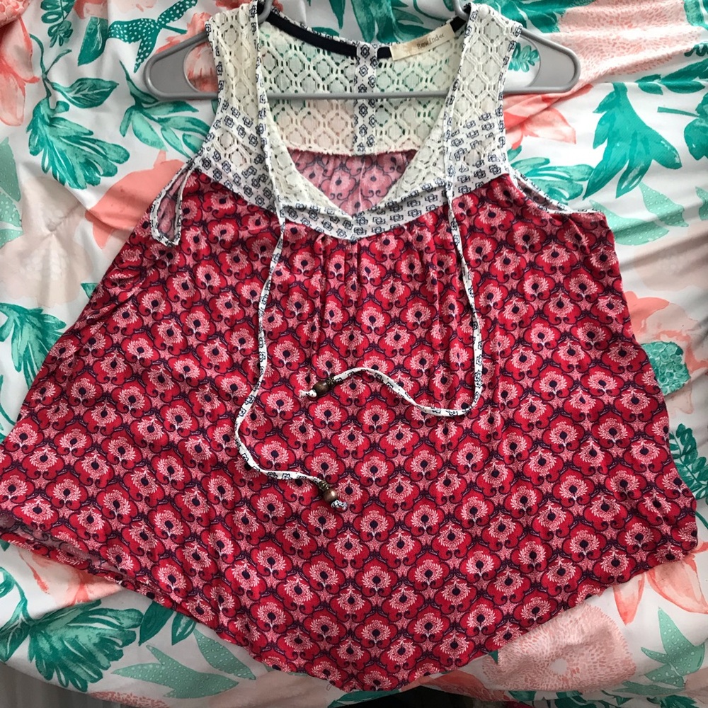 flowy blouse-like tank top